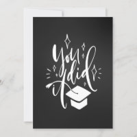 Graduation Salutation Carte Plat Vous L'Avez Fait