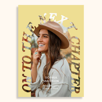 Graduation To The Next Chapter Arch Photo Citrus Einladung