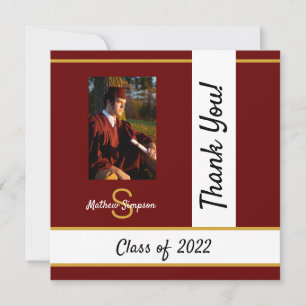 Graduation traditionnelle Carte de remerciements r