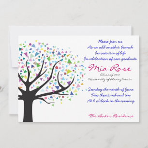 Graduation Tree of Life Invitation Classe de 2010