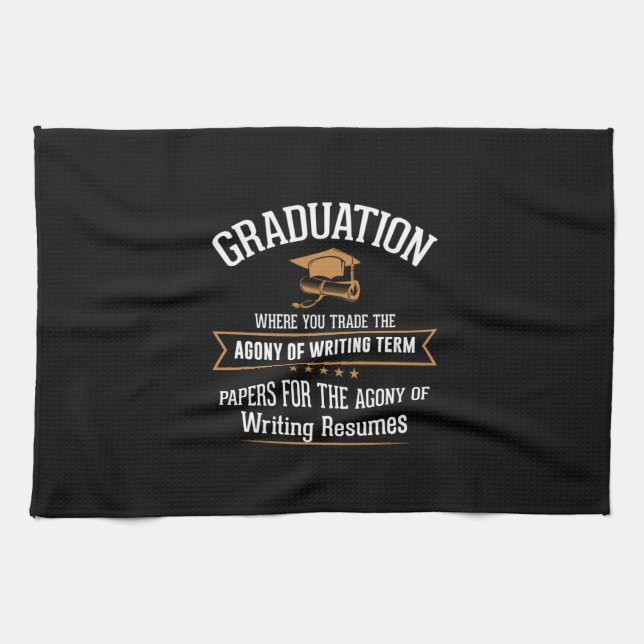 Graduation Where You Trade Geschirrtuch (Horizontal)