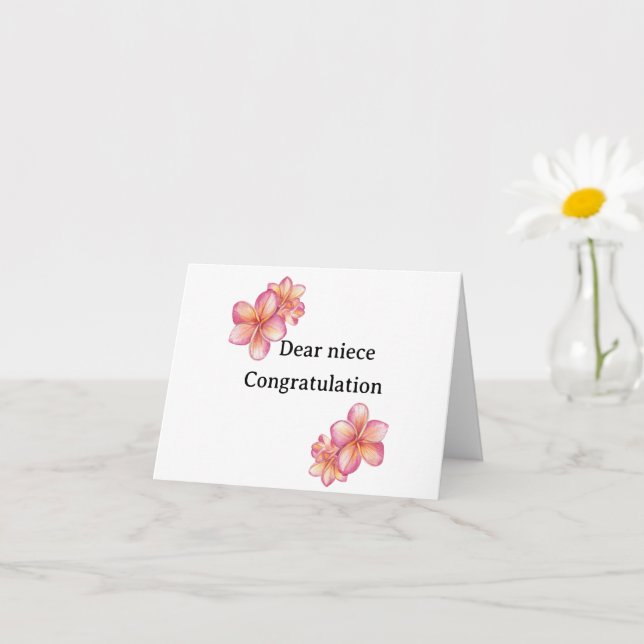 graduation wishes for niece congratulations niece  karte (Kleines Gewächs)