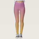 Graduierend Lila & Gold Leggings<br><div class="desc">Einfache,  aber stilvolle Leggings in einem lila bis goldgelben Farbverlauf. Kunstwerk von Aleta.</div>