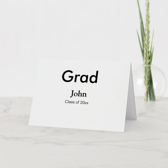 Graduiern Name Glückwunsch Datum Jahrestext (Vorderseite)