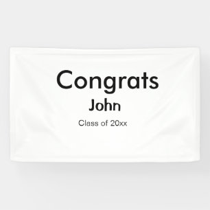Graduiern Name Glückwunsch Datum Jahrestext Banner