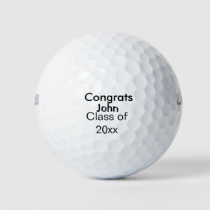 Graduiern Name Glückwunsch Datum Jahrestext Golfball