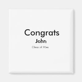 Graduiern Name Glückwunsch Datum Jahrestext Magnet