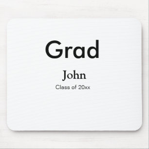 Graduiern Name Glückwunsch Datum Jahrestext Mousepad