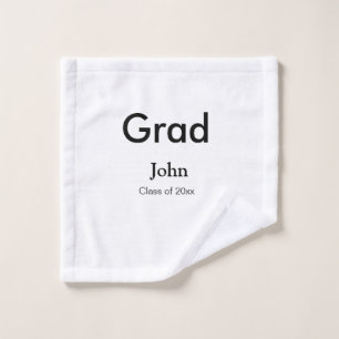Graduiern Name Glückwunsch Datum Jahrestext Waschlappen