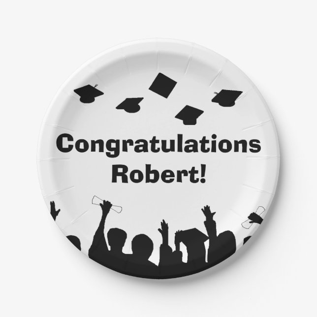 "Graduiert" PapierTeller (Vorderseite)