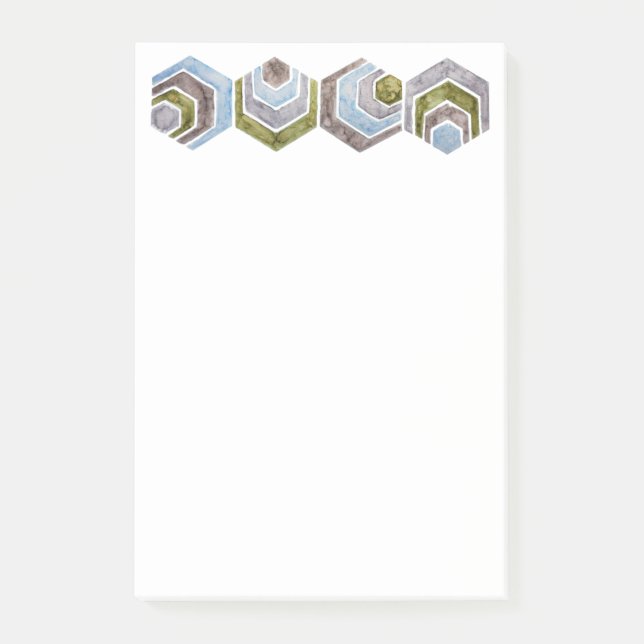 Graduierte Hexagon Post-it Klebezettel (Vorderseite)