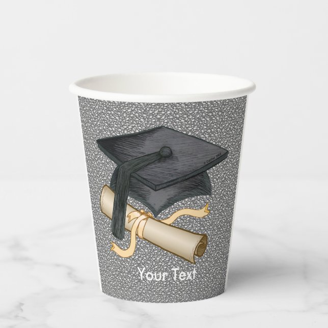 Graduiertenabschluss Pappbecher (Vorderseite)