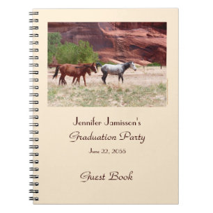 Graduiertenbuch, Pferde in Canyon Notizblock