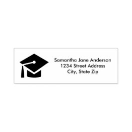 Graduiertenkap - Briefmarke der selbstständigen Ad Permastempel