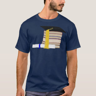 Graduiertenkap und Zertifikat T-Shirt