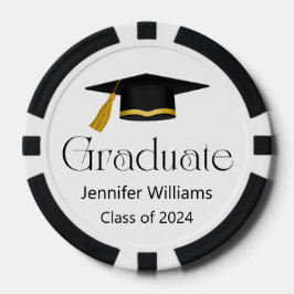 Graduiertenklasse der trendy Typografie 2024 Pokerchips