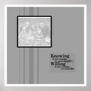 Graduiertenposter mit Zitat Poster