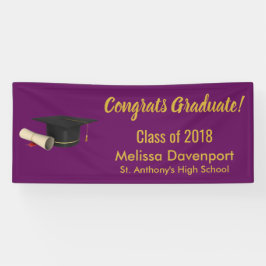 Graduiertenschule und Glückwunsch Banner