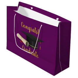 Graduiertenschule und Glückwunsch Große Geschenktüte