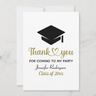 Graduiertenstützung Danke, dass Sie zu meinem Part Dankeskarte