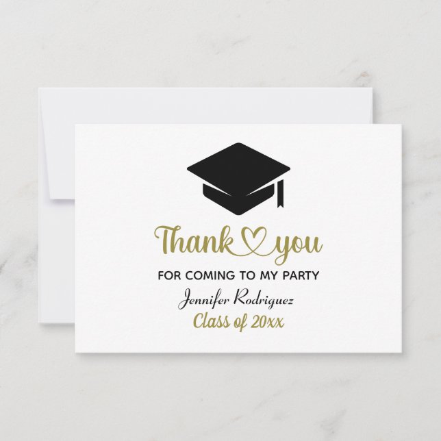 Graduiertenstützung Danke, dass Sie zu meinem Part Dankeskarte (Vorderseite)