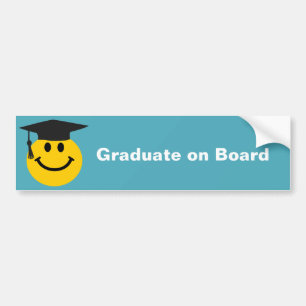 Graduiertes Gesicht Autoaufkleber