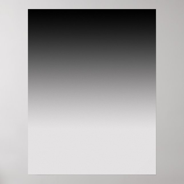 Graduiertes Schwarz-Grau-Poster für Fotografie Poster (Vorne)