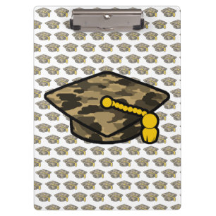 Graduierung Cap Khaki-Camouflage Klemmbrett