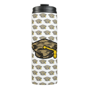 Graduierung Cap Khaki-Camouflage Thermosbecher