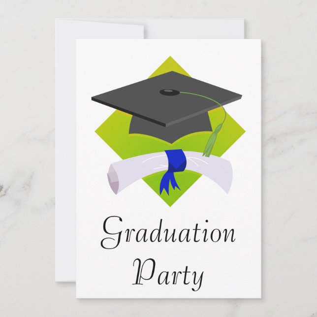 Graduierung und Diplom Einladung (Vorderseite)