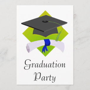 Graduierung und Diplom Einladung