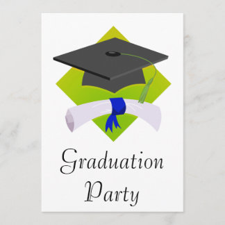 Graduierung und Diplom Einladung