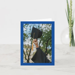 Graduierungskappe in Hand Grußkarte Karte