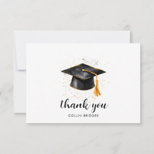 Graduierungskappe und Tassel Dankeskarte
