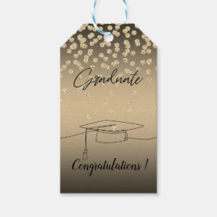 Graduierungsobergrenze, Gold-Diamanten, Graduate Geschenkanhänger