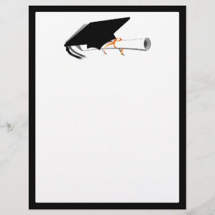 Graduierungsobergrenze mit Diplom Flyer