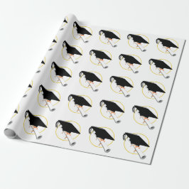 Graduierungsobergrenze mit Diplom Geschenkpapier