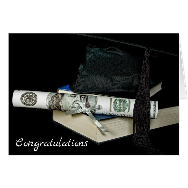 Graduierungsobergrenze und Geld für Buch (Vorderseite (Horizontal))