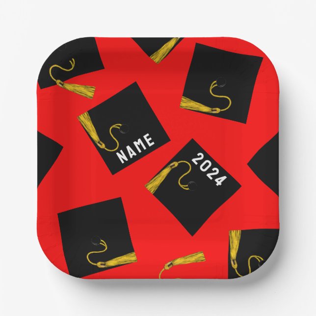 Graduierungspartei 2025 pappteller (Vorderseite)