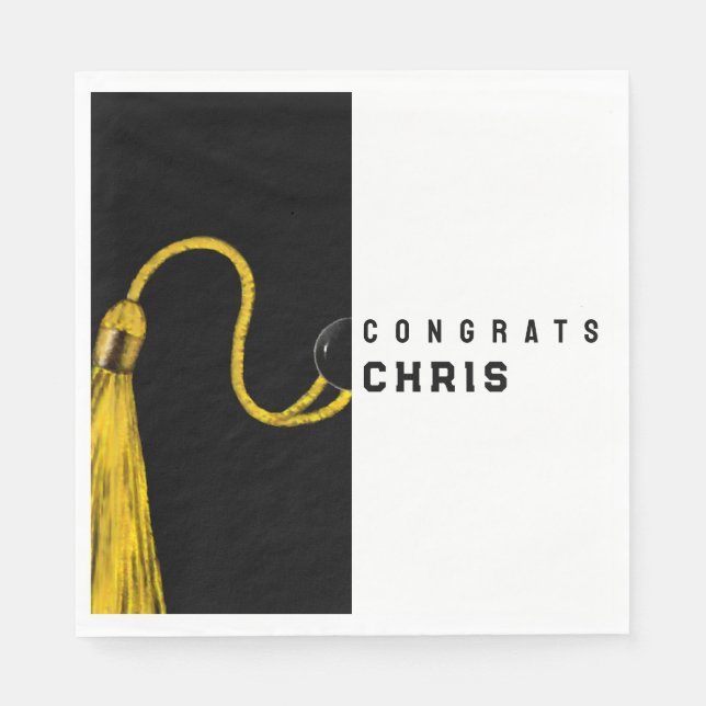 Graduierungspartei 2025 serviette (Vorderseite)