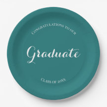 Graduierungspartei Einfach Grün und Weiß