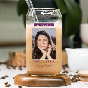 Graduierungspartei Einfaches Modernes Skript-Foto  Dosenglas