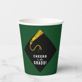 Graduierungspartei Grün Pappbecher