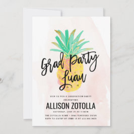 Graduierungspartei Luau Tropisches Ananas-Party Einladung