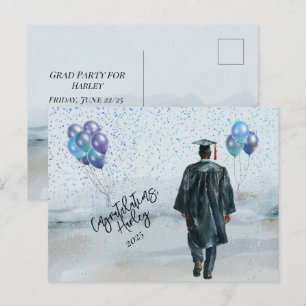 Graduierungspartei Son Glückwunsch Postkarte