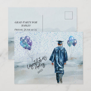 Graduierungspartei Son Glückwunsch Postkarte