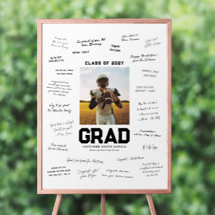 Graduierungsparty 1 Foto Diplom-Signatur Poster