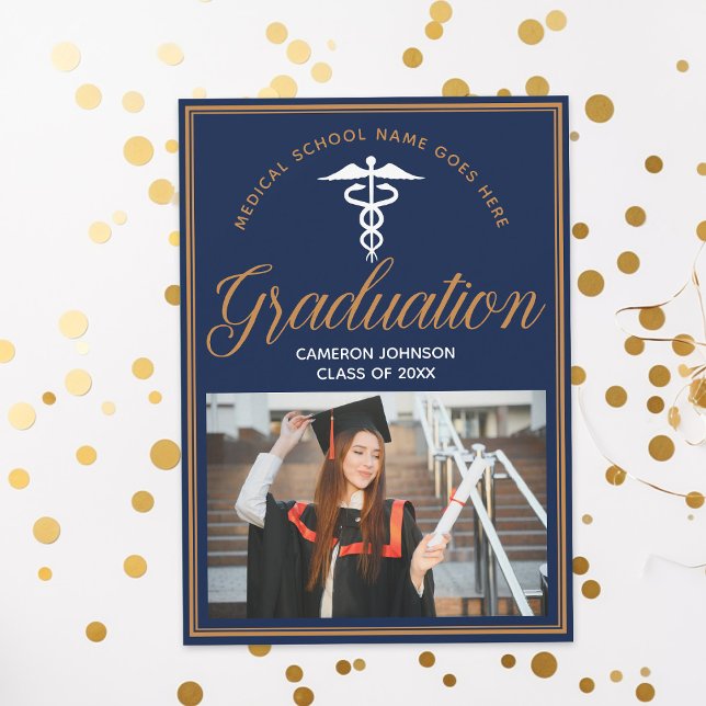 Graduierungsparty der Blue Medical School Foto Einladung (Von Creator hochgeladen)