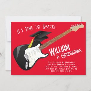 Graduierungsparty für Electric Gitarre Rock Einladung