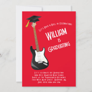Graduierungsparty für Electric Gitarre Rock Einladung